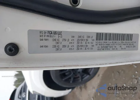 2015 Dodge Journey Sxt z USA, uszkodzony, nr VIN 3C4PDCBB8FT745707